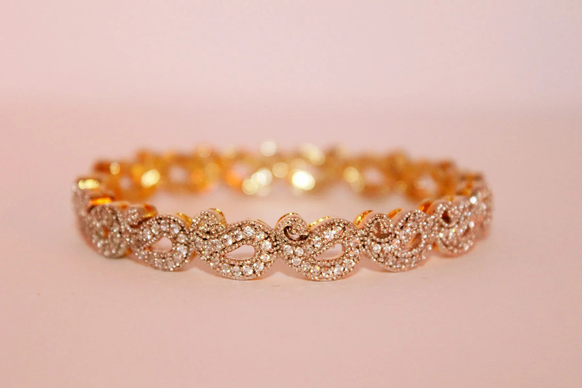 Gold-plated chain bracelet